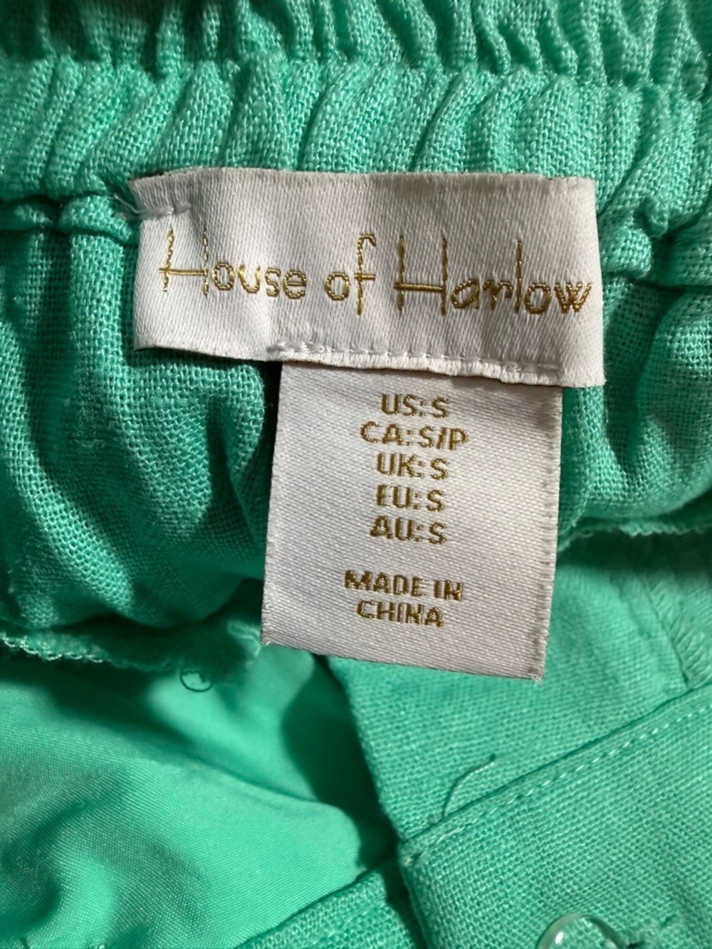 House of Harlow Linen Wide Leg Pants Coastal Grandma Resort Belted Flowy Beachy - Picture 7 of 9